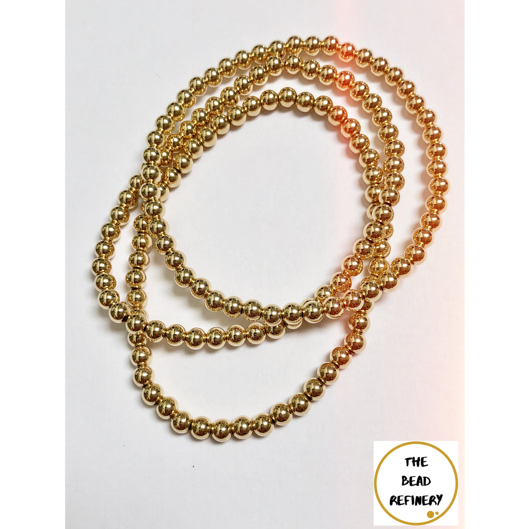 Gold-Filled Bead Bracelet (medium)