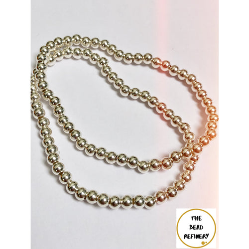 Sterling Silver Bead Bracelet (medium)