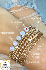 Customized 14K Gold-Filled Bead Bracelet